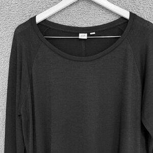 Gap Raglan Sleeve Softspun long sleeve t-shirt Black Large